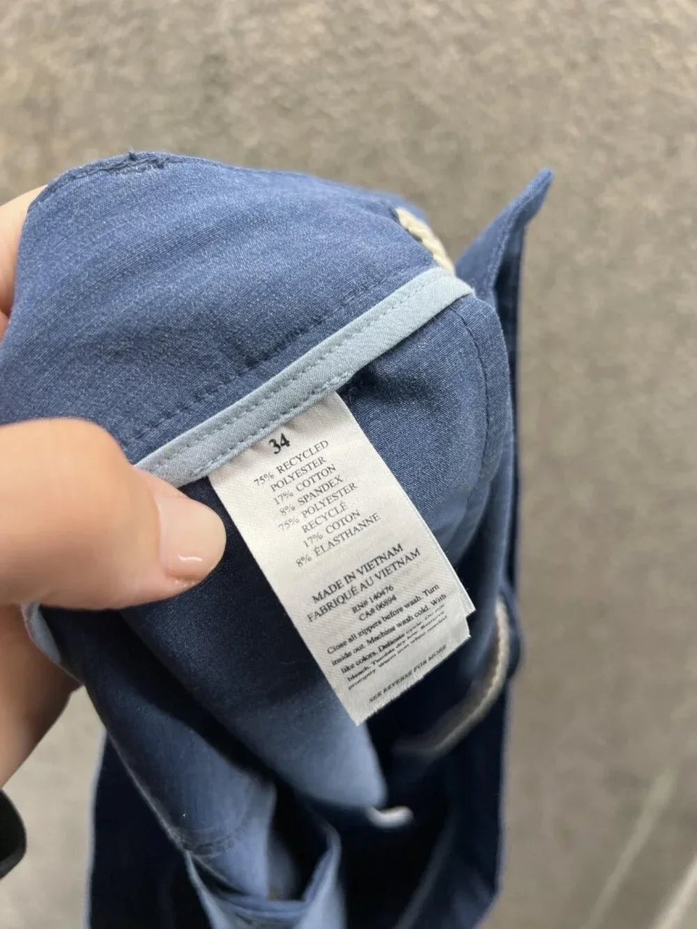 Faherty ALLDAY SHORTS Shorts Mens 34 Blue Knit Chino Stretch 9 Inseam Summer